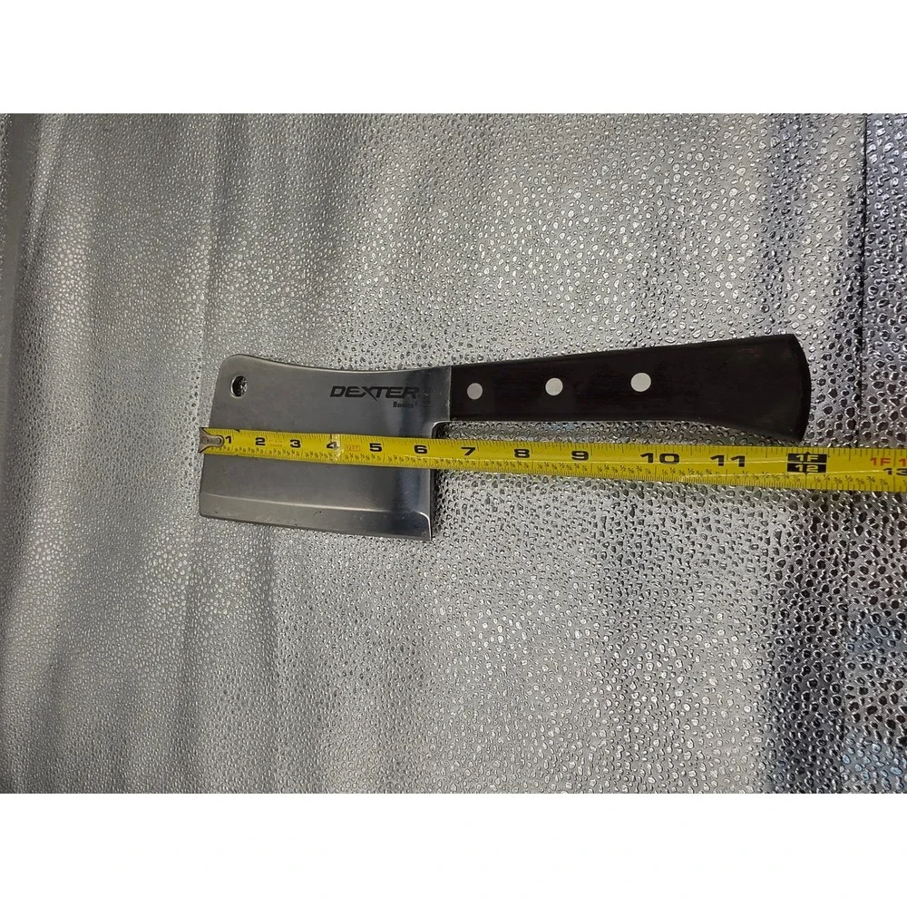 Dexter Basics 49542 Meat Cleaver 7 Inch Blade Wood Handle Heavy Duty Chopper O2
